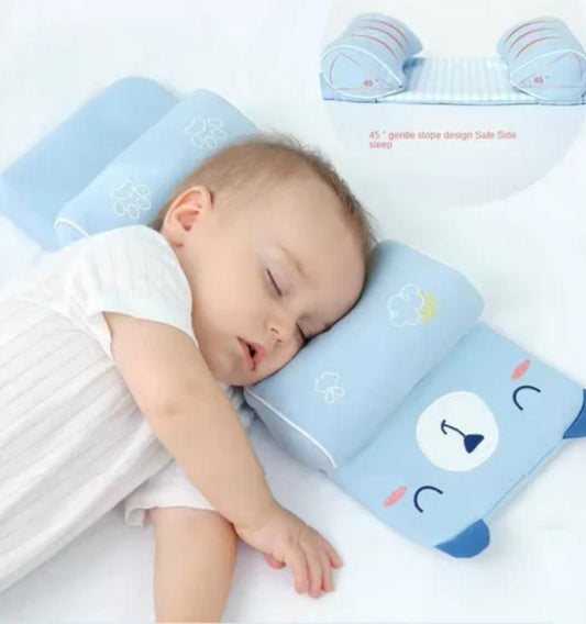 CuddleNest Baby Head Support Pillow – Soft Shaping Pillow for Newborn Comfort & Sleep Support | Assorted Colors