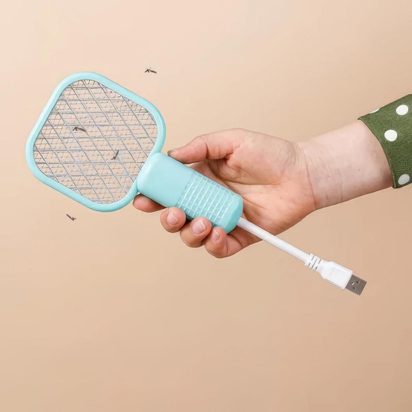ZapLite Mini Mosquito Killer Racquet Lamp – 2-in-1 Portable Electric Mosquito Zapper & Night Light