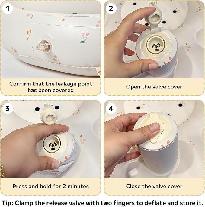 TinyFloat Inflatable Baby Chair – Portable Soft Seat for Feeding, Play & Travel