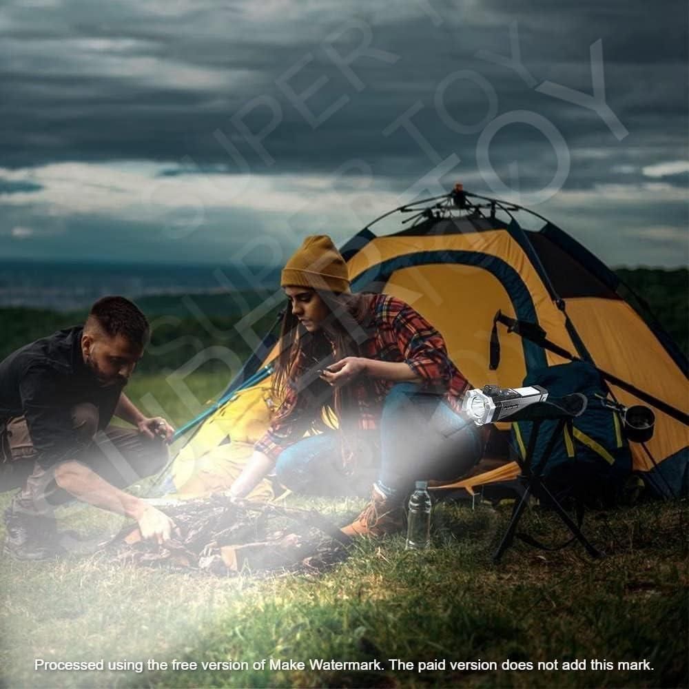 PowerGuard Hammer Torch LED Flashlight with Power Bank