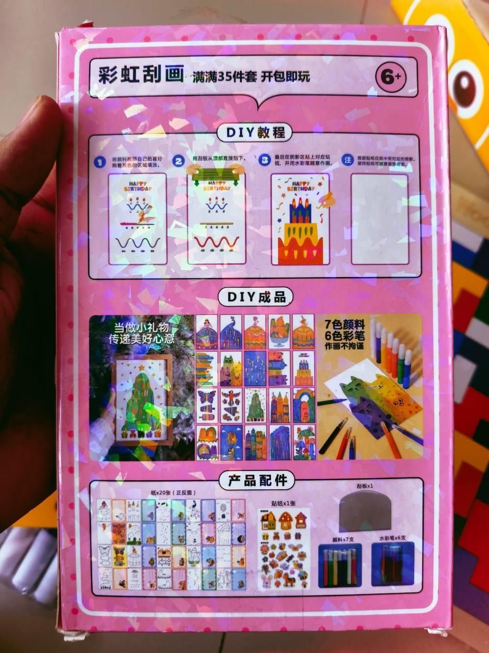 RainbowDot DIY Scratch Art Painting Kit – Fun & Creative Dot Art Set for Kids