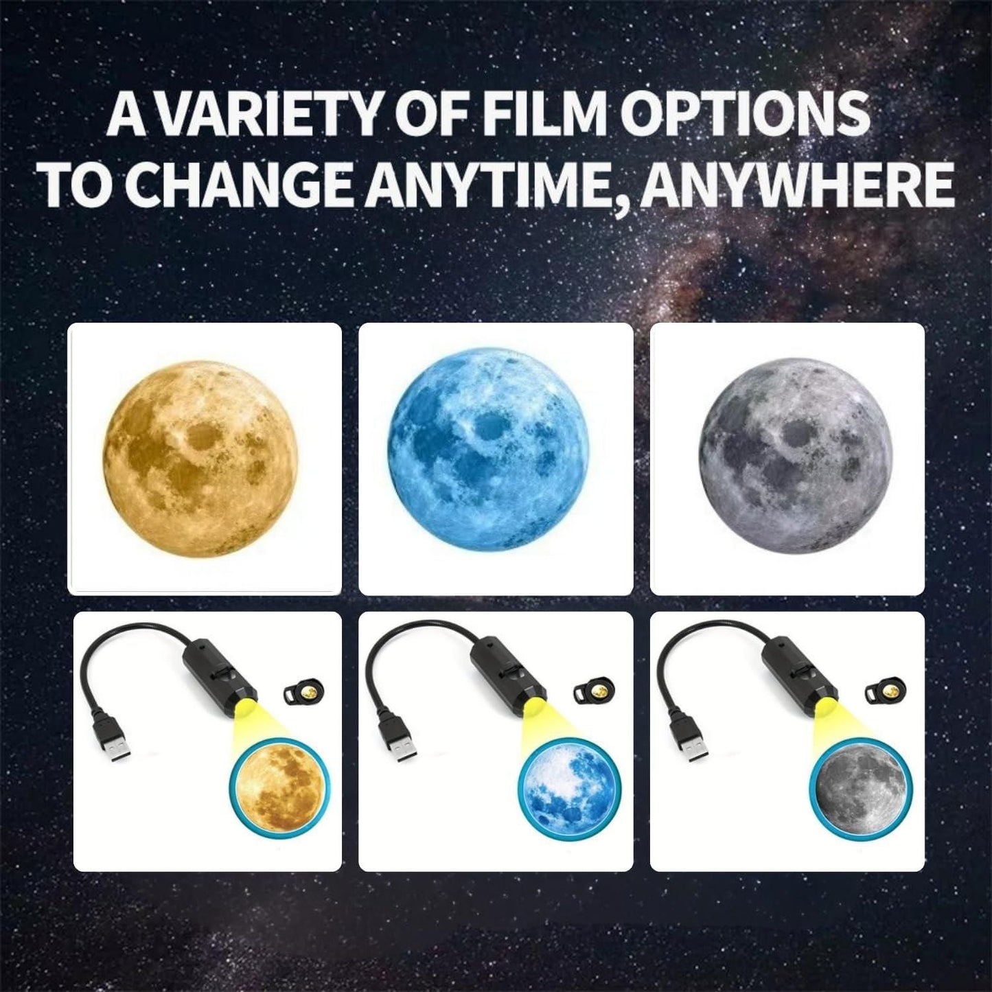 GlobeGlow 360° Earth Projection USB LED Mini Night Light