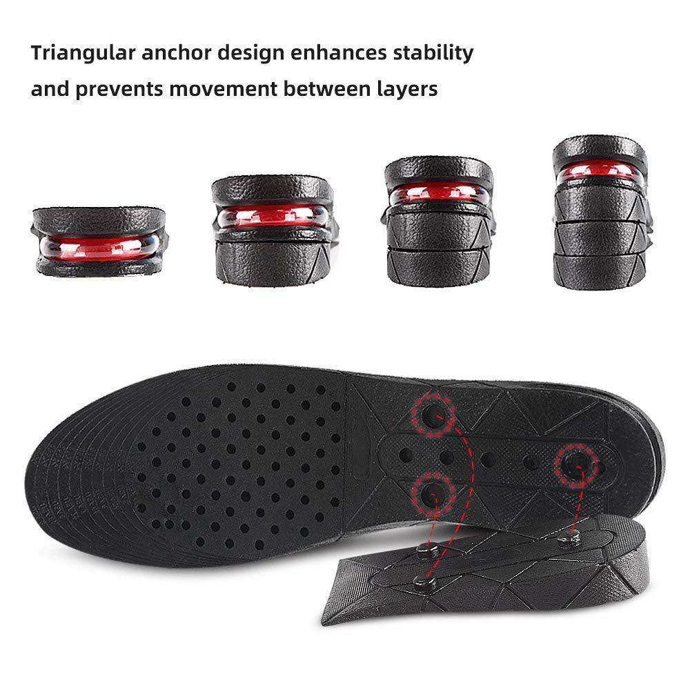 StepUp 4-Layer Adjustable Height Enhancing Insoles – Invisible Shoe Lift Inserts for Men & Women