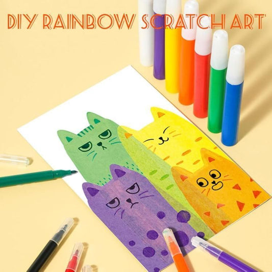 RainbowDot DIY Scratch Art Painting Kit – Fun & Creative Dot Art Set for Kids
