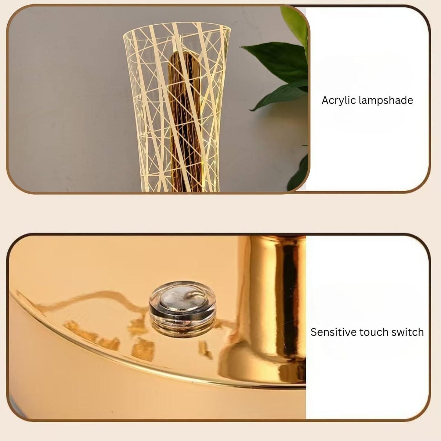 LumiCrystal 3-in-1 LED Ambiance Table Lamp