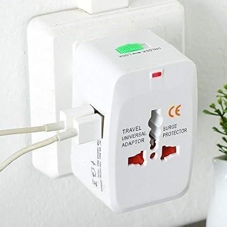 GlobeCharge Worldwide Travel Adapter with Dual USB Ports – Universal International Power Plug