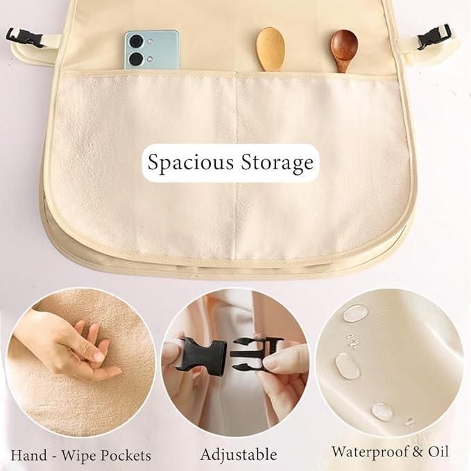 ChefGuard Waterproof & Stain-Resistant Wipeable Kitchen Apron – Durable Cooking & Baking Protection