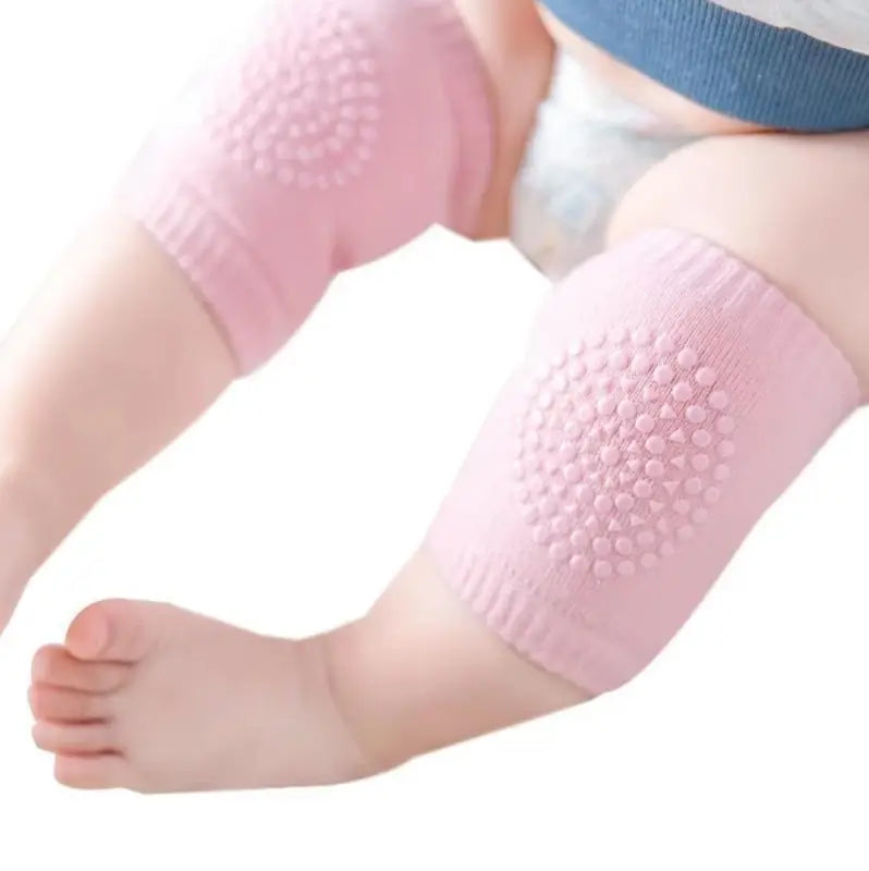Baby Toddler Wool Knit Leg Warmers & Knee Guards | Soft Cotton Anti-Slip Knee Pads for Crawling Kids | Breathable & Stretchable Support (1 Pair)