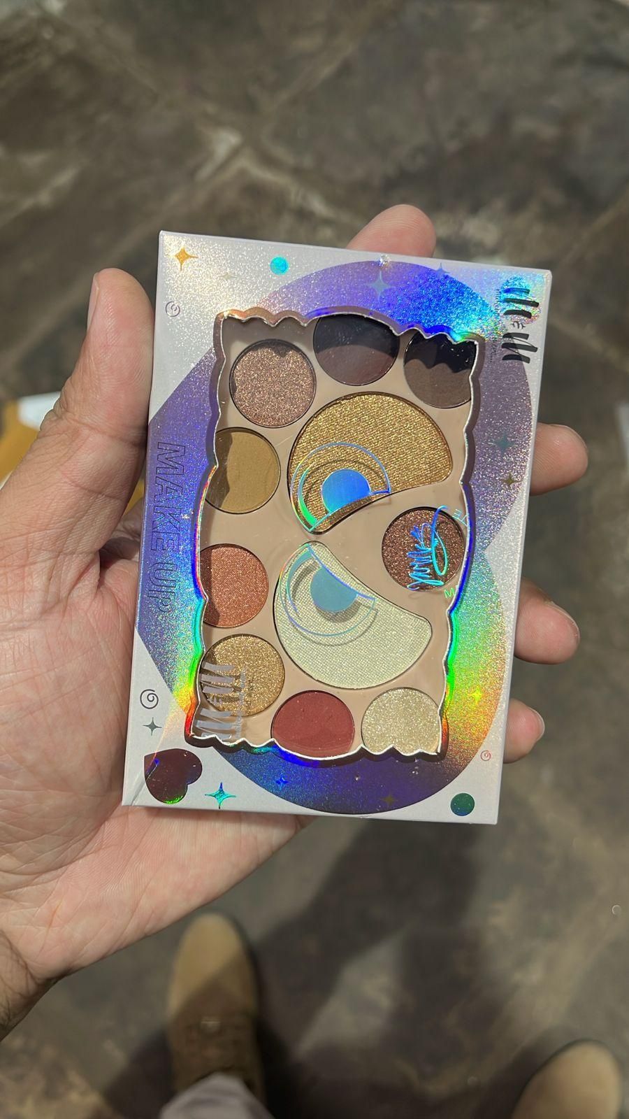 Glam Shimmer & Glitter Eyeshadow Palette (Pack of 1)