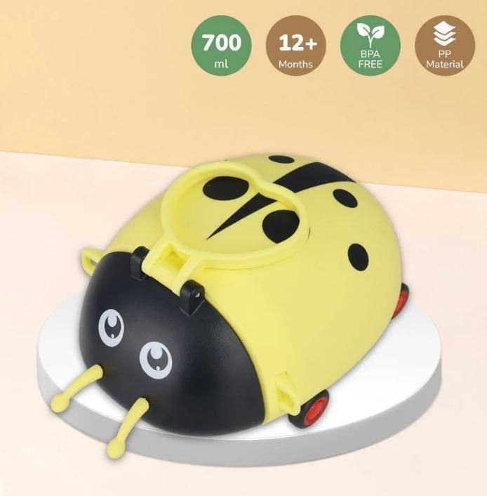 BeetleSip Toddler Water Bottle – Spill-Proof Straw Sipper with Adjustable Strap | Safe & Fun Hydration for Kids