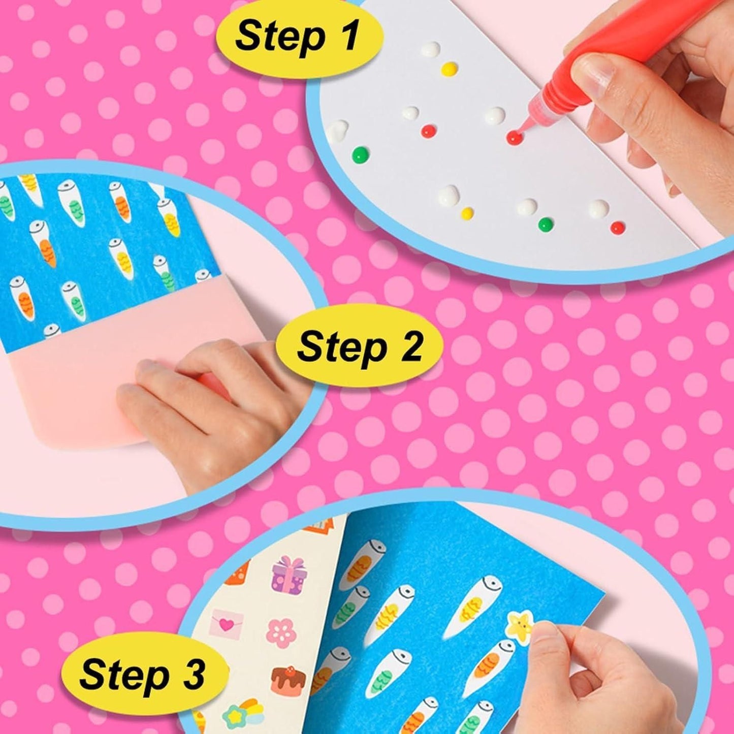 RainbowDot DIY Scratch Art Painting Kit – Fun & Creative Dot Art Set for Kids