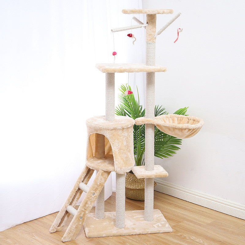 PawCastle Cat Climber House – Multi-Level Cat Tree & Play Tower