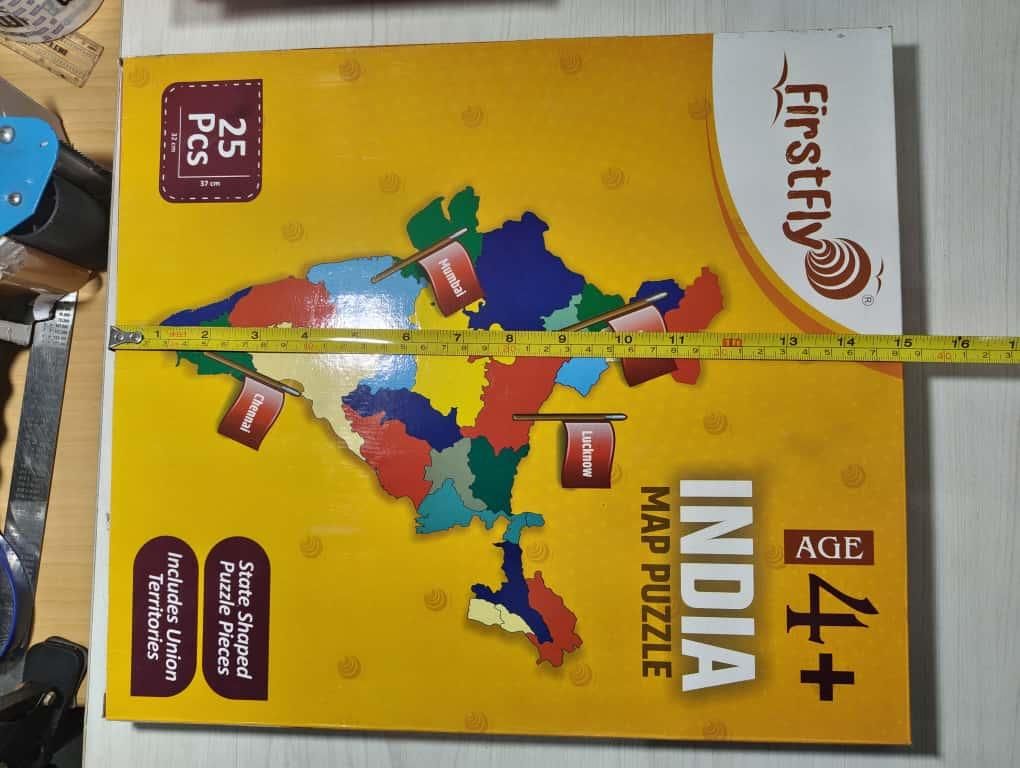 IndiaMap Jigsaw Puzzle – Educational Learning Puzzle of Indian States, Capitals & Flags for Kids