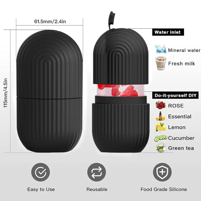 GlowChill Face Ice Roller – Cooling Facial Massager for Puffiness & Skin Care