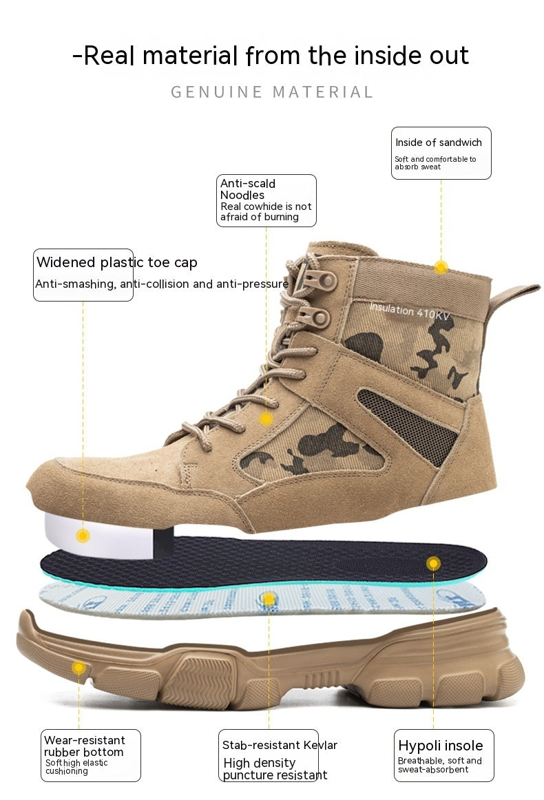 PowerShield Safety Shoes – 10kV Insulated Anti-Smash & Anti-Pierce Work Shoes