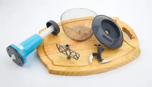 ChefEase Manual Push Food Chopper – Large Stainless Steel Vegetable Cutter