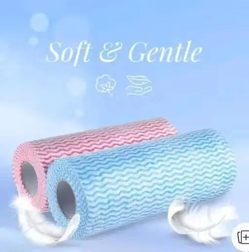 Non-Woven Kitchen Towel Roll (Pack of 2) | Disposable Cleaning Wipes | High Absorbency Multipurpose Kitchen Tissue Roll