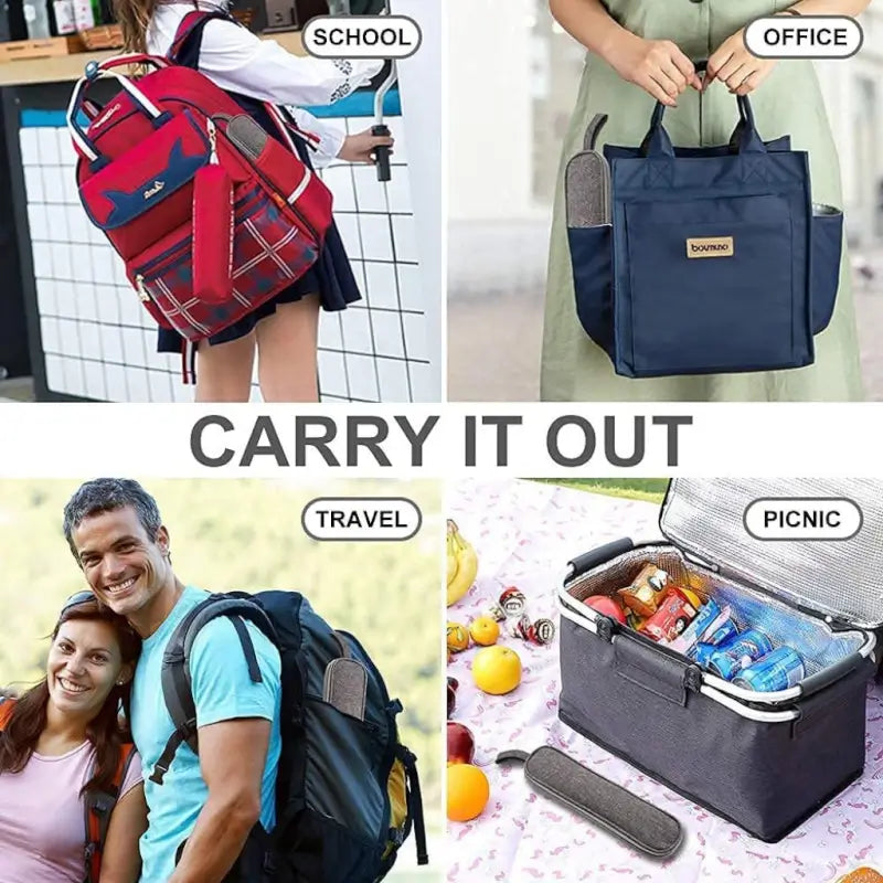 RainbowGlow 8-Piece Stainless Steel Travel Cutlery Set