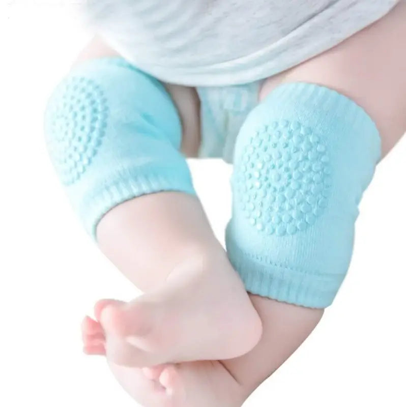 Baby Toddler Wool Knit Leg Warmers & Knee Guards | Soft Cotton Anti-Slip Knee Pads for Crawling Kids | Breathable & Stretchable Support (1 Pair)