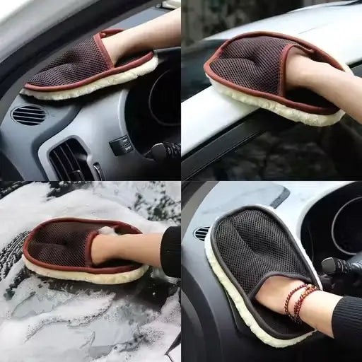 Ingens Microfiber Car Cleaning Glove – Soft Scratch-Free Wash Mitt