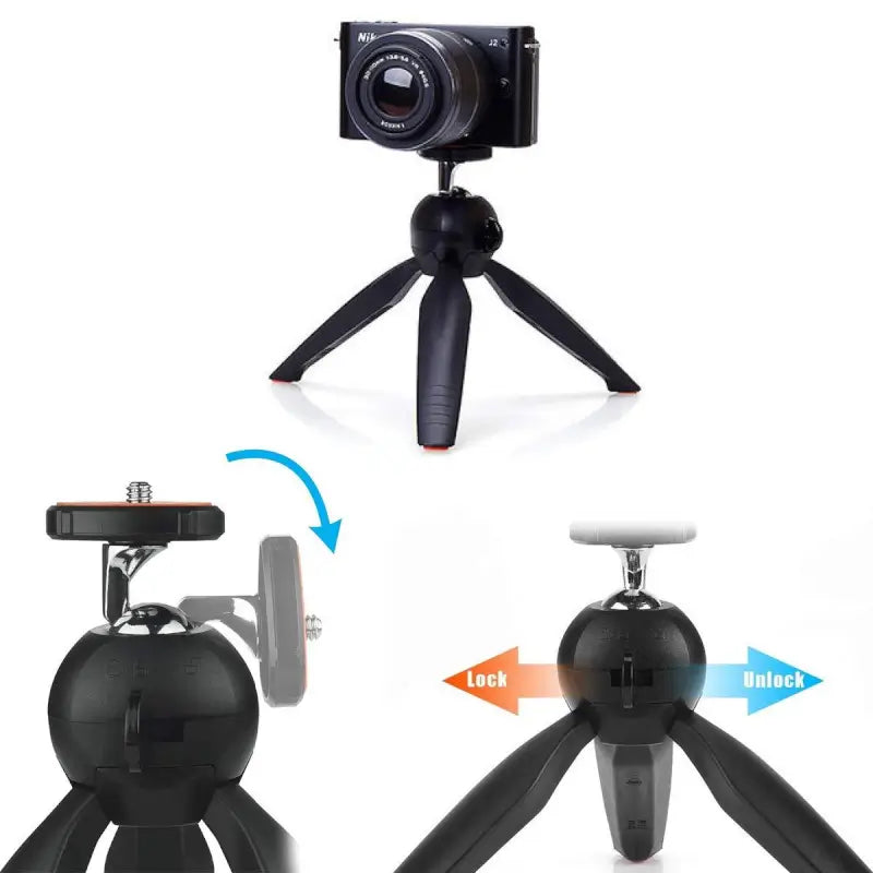FlexiShot Universal Mini Tripod – Adjustable Smartphone & Camera Stand