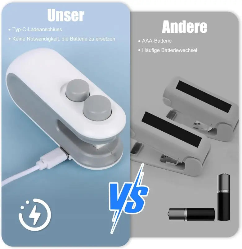 Portable Mini Bag Sealing Machine | 2-in-1 Heat Sealer with Cutter | USB Rechargeable Handheld Packet Sealer | Food Storage & Snack Fresh Keeper