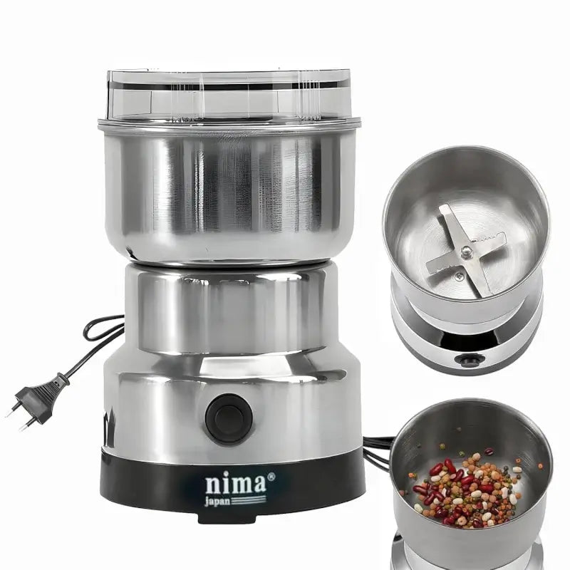 Multifunction Electric Coffee & Spice Grinder | Mini Stainless Steel Masala Grinder for Coffee Beans, Nuts & Grains