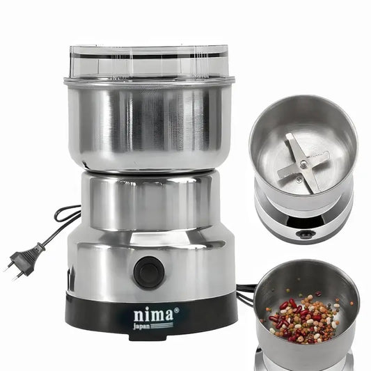 Multifunction Electric Coffee & Spice Grinder | Mini Stainless Steel Masala Grinder for Coffee Beans, Nuts & Grains