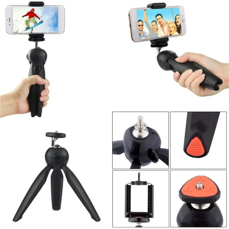 FlexiShot Universal Mini Tripod – Adjustable Smartphone & Camera Stand