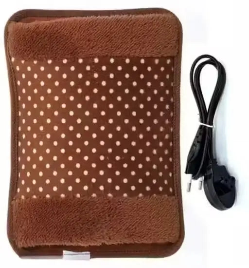 WarmEase Electric Heating Bag – Fur Velvet Hot Water Bag with Gel