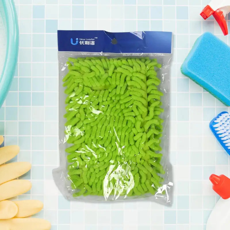 FlexClean Microfiber Mop Set – Extendable Handle Wet & Dry Cleaning Brush
