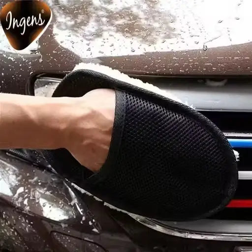 Ingens Microfiber Car Cleaning Glove – Soft Scratch-Free Wash Mitt