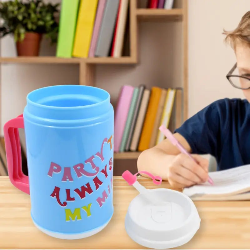 HydroSip Insulated Mug – 709ML Straw Tumbler with Lid & Handle