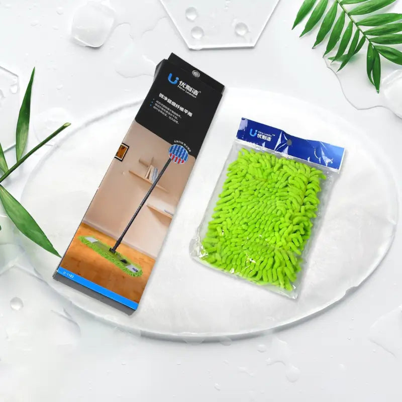 FlexClean Microfiber Mop Set – Extendable Handle Wet & Dry Cleaning Brush