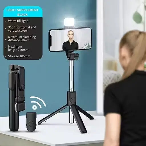 SnapPro Bluetooth Extendable Selfie Stick Tripod – Wireless Remote