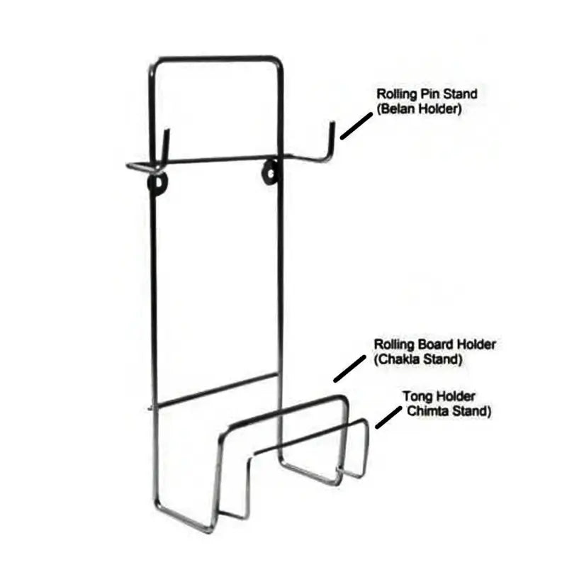 SteelNest Chakla Belan Stand – Stainless Steel Kitchen Organizer Rack