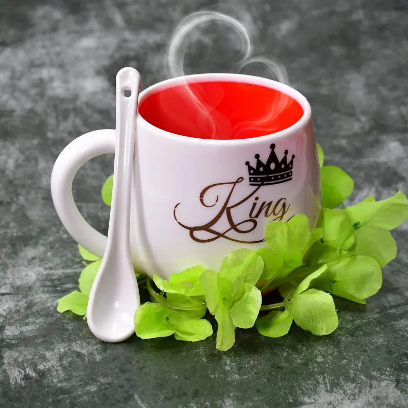 GiftSip Designer Coffee Mug Set – Ceramic Mug with Spoon & Gift Box