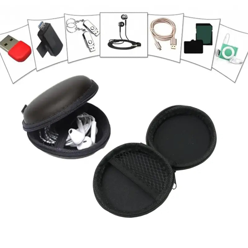 PocketPods Round Earphone Case – Multi-Use Carrying Pouch