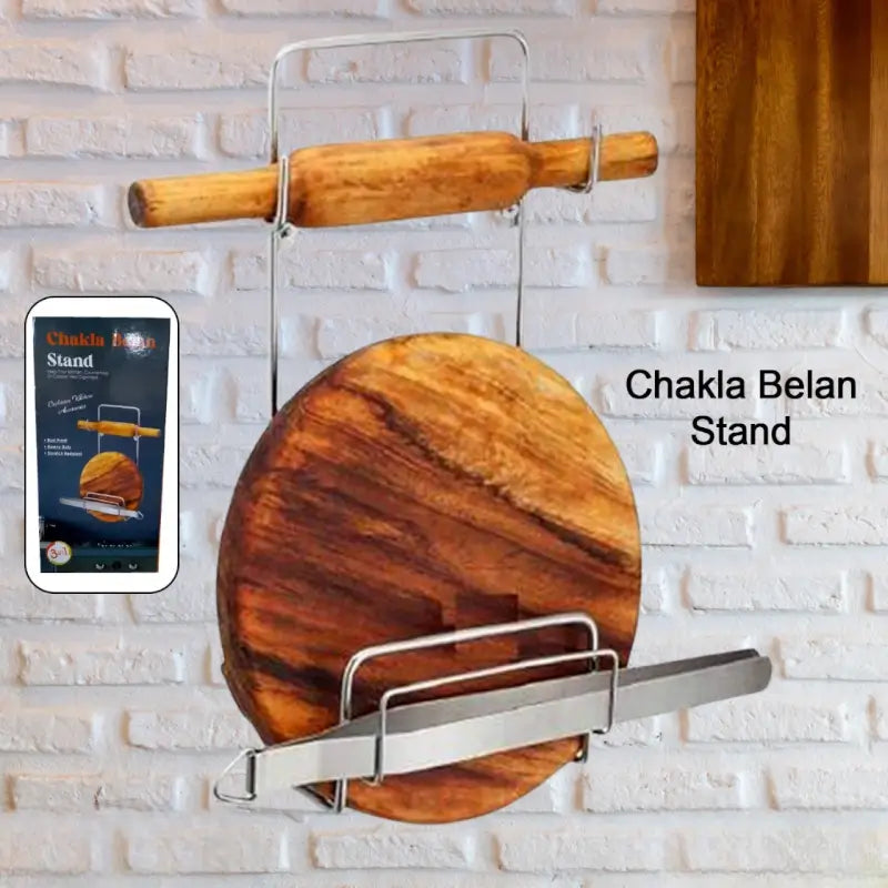 SteelNest Chakla Belan Stand – Stainless Steel Kitchen Organizer Rack