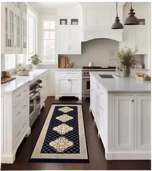 FloraLuxe Polyester Bed Runner – Floral Design (27×72 Inches)