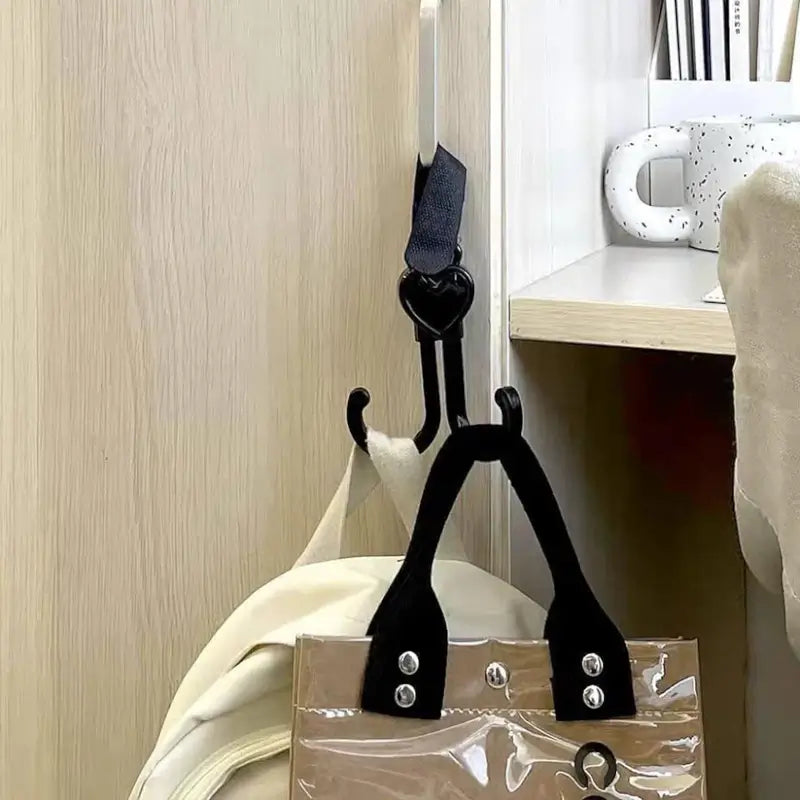 360° Rotating Multi-Purpose Stroller Hook | Heavy-Duty Bag Holder with Velcro Strap | Universal Hook for Stroller, Wheelchair, Bicycle & Shopping Trolley (1 Pc)