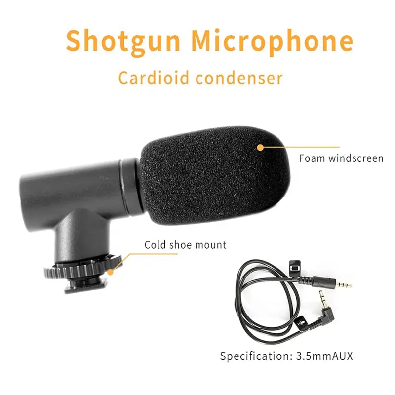 CreatorPro Vlogging Kit – Mini Tripod, Mic & LED Light for Smartphones