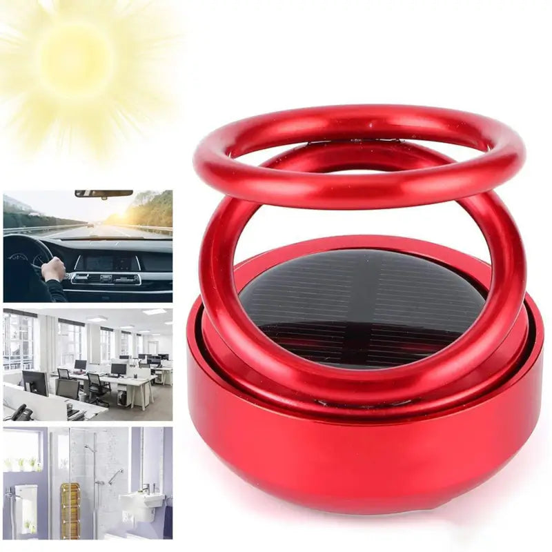 SolarSpin Car Aroma Diffuser – 360° Rotating Solar Air Freshener
