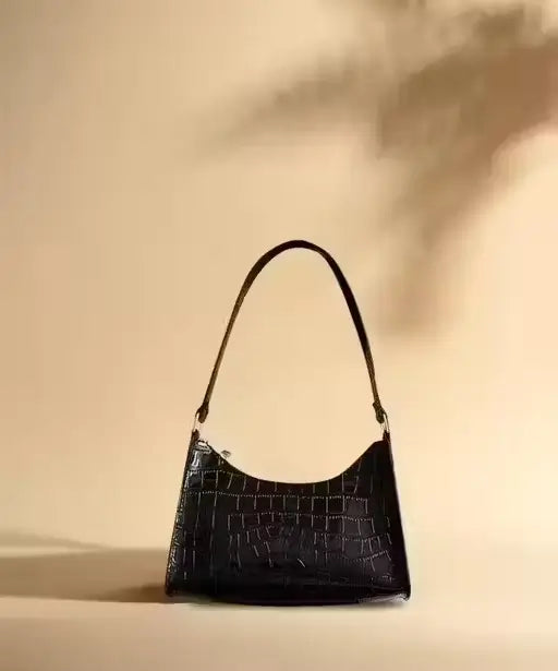 Textured Faux Leather Sling Bag for Women | Stylish Crossbody Shoulder Bag | Dual Compartment | Adjustable Strap | Everyday Use