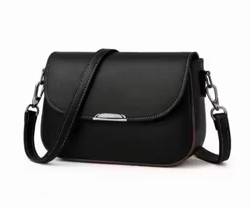 Women’s PU Leather Sling Bag | Compact Crossbody Shoulder Bag | Dual Compartment Everyday Handbag | Stylish & Lightweight