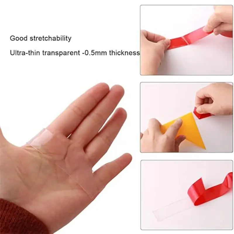 UltraHold Heavy Duty Double-Sided Mounting Tape – Transparent Acrylic Foam Adhesive Roll