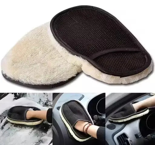 Ingens Microfiber Car Cleaning Glove – Soft Scratch-Free Wash Mitt