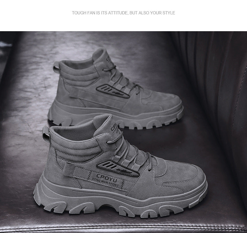 StormGuard High-Top Work Boots – Waterproof Non-Slip Men’s Martin Boots