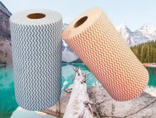 Non-Woven Kitchen Towel Roll (Pack of 2) | Disposable Cleaning Wipes | High Absorbency Multipurpose Kitchen Tissue Roll