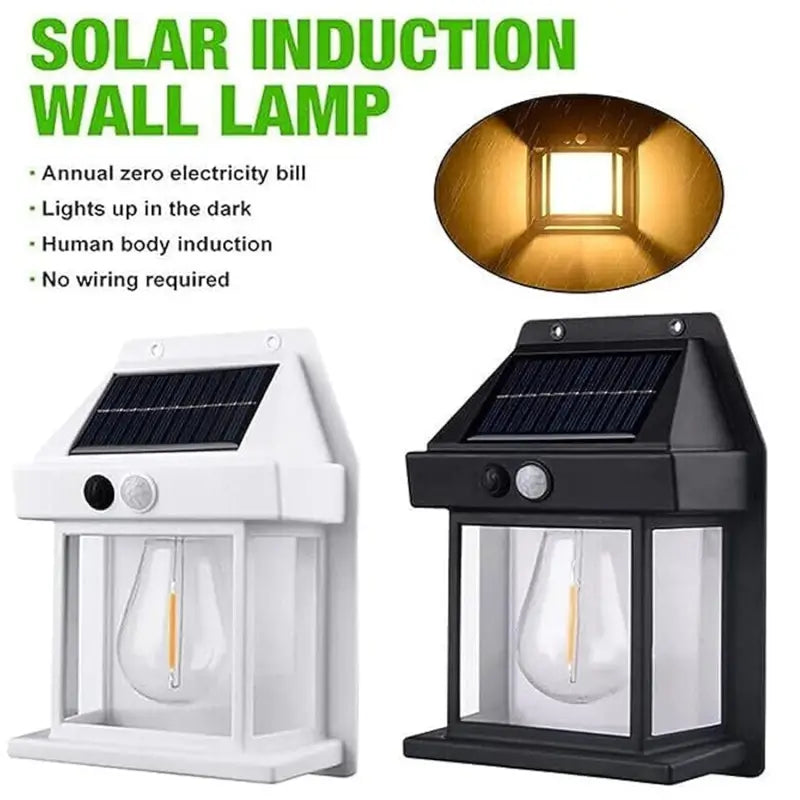 SunGlow Solar Wall Light – Outdoor Motion Sensor Waterproof LED Lamp (3 Modes)